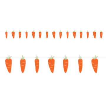 Easter garland with carrots - 1.6 m