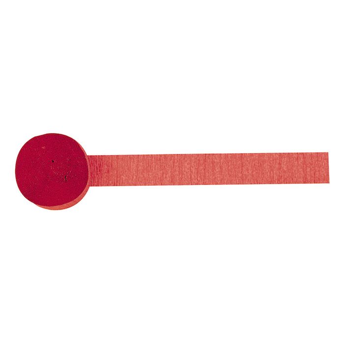 Red Crepe Streamer - 24 meters