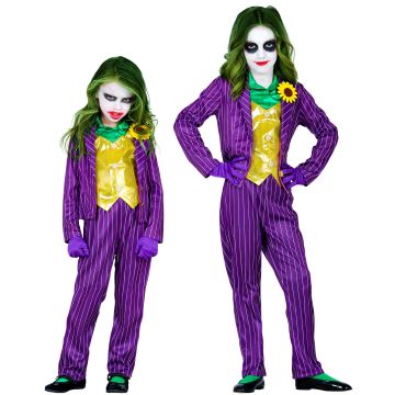 Evil clown costume for girls