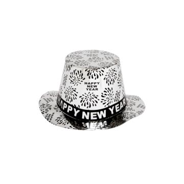 Silver Party Hat Happy New Year