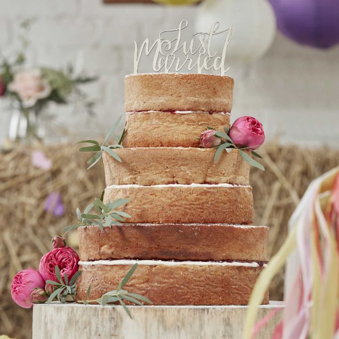 Just Married Cake Topper