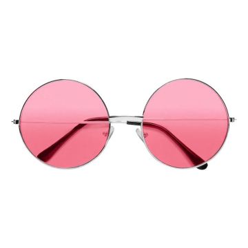 Neon round sunglasses pink - onesize