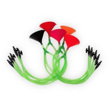 Double beer bong funnel