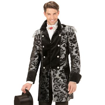Silver Jacquard Jacket for Men