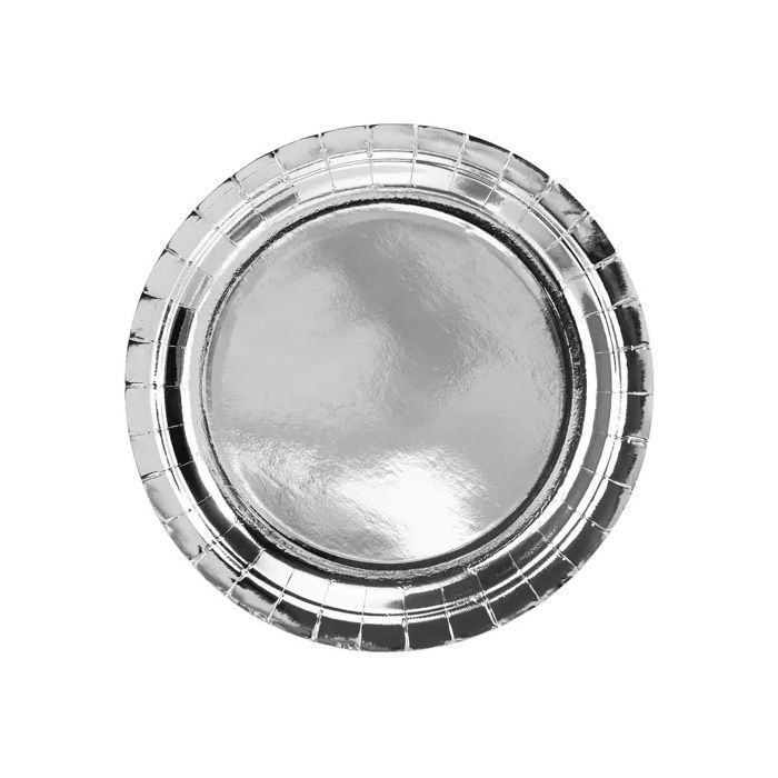 Silver Plates 6x - 23 cm