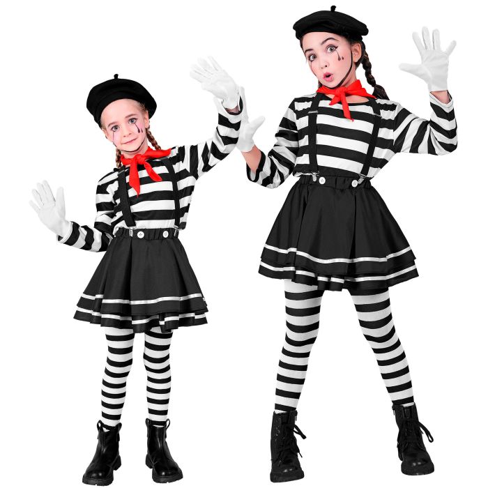 French Mime Costume for Girls