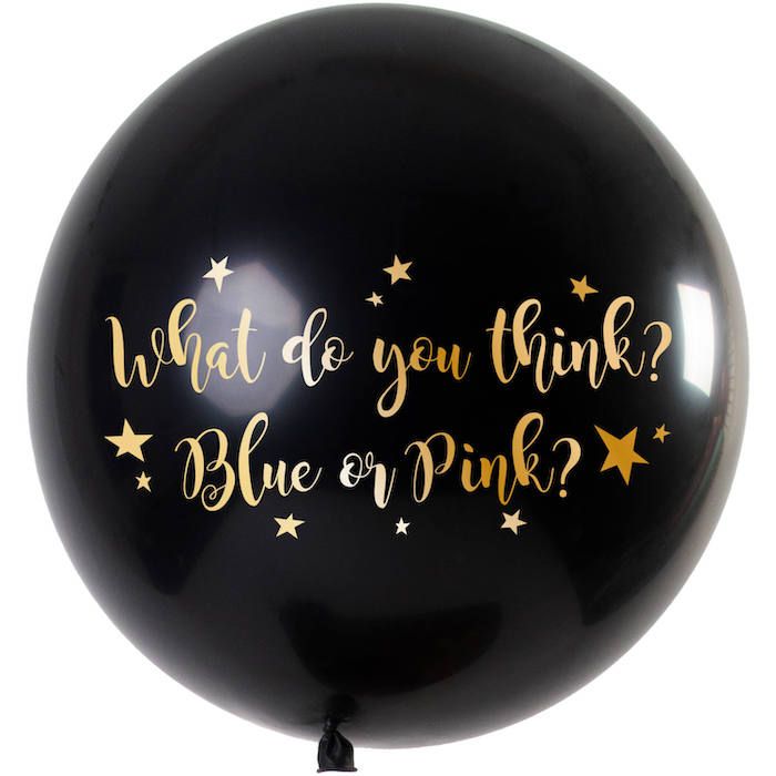 Gender Reveal Metallic Balloon Girl - 90 cm