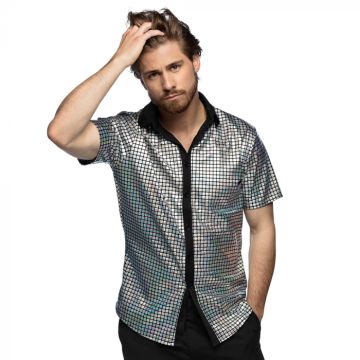 Silver Disco Short-Sleeved Shirt