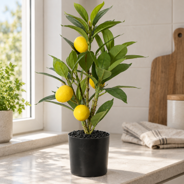 Artificial Lemon Tree in a Pot approx. 37 cm
