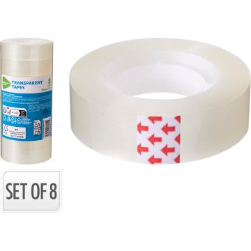 Clear tape, 8 rolls