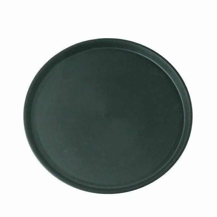 Round Brown Decorative Tray - 28 cm