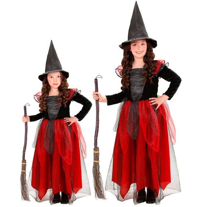 Red Witch Costume for Girls - 2 Pieces
