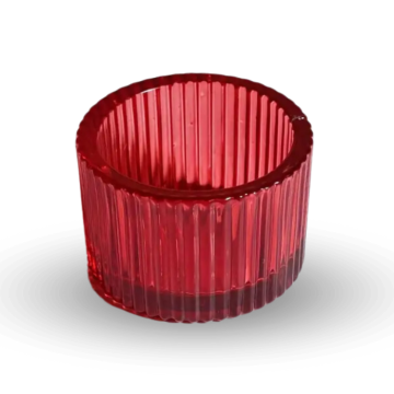 Tealight holder red 5 cm