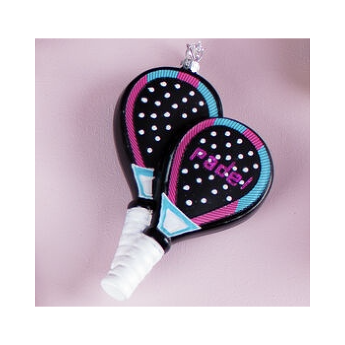 Mini padel bat for hanging The Old Apothecary