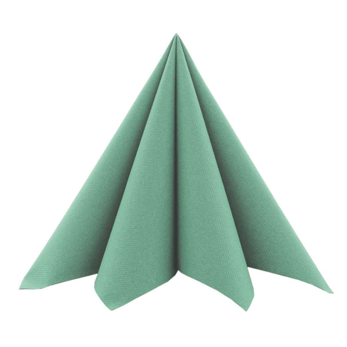 Luxury napkins dusty green 12x - 40x40 cm