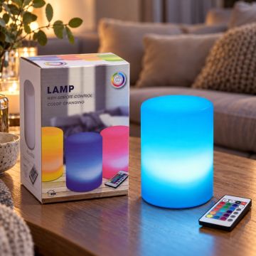 LED Table Lamp with Colour Change and Remote Control