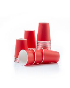 0,4 L. Red paper cups 50x