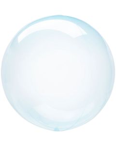 Blue Crystal Clear Foil Balloon 40 cm
