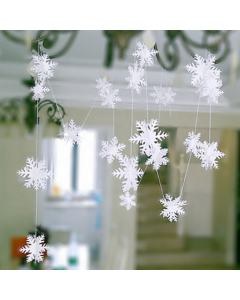 3D Snowflake Garland