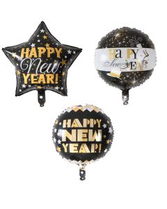 New Year's Balloons 3x