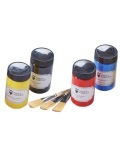 Paint Kit In Red, Blue And Black