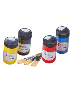 Paint Kit In Red, Blue And Black