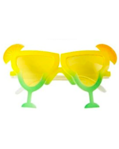 Tropical Summer Sunglasses-Yellow Drink