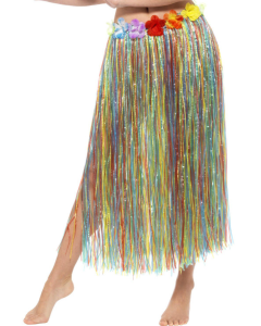 Multicolored Hawaiian skirt