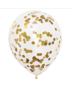 Balloons with gold confetti