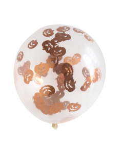 Balloon with pumpkin confetti 25x