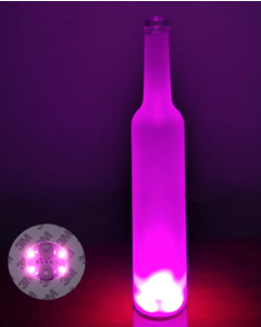 LED flaske lys - Pink