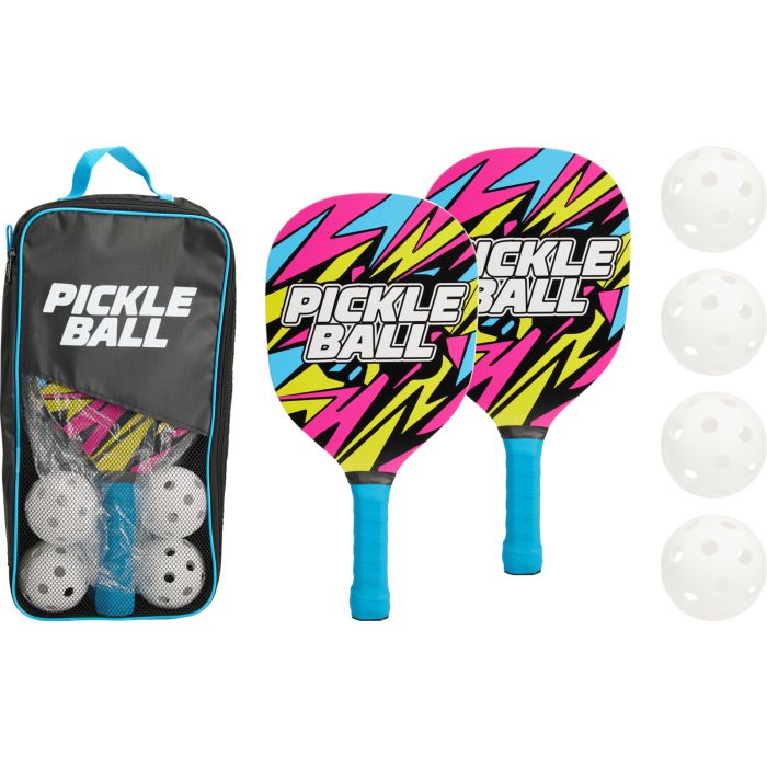 Pickleball Set with 2 Paddles and 4 Balls