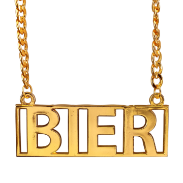 BIER gold necklace - 65 cm