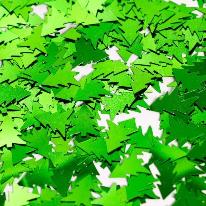 Green Christmas tree table confetti - 14 g