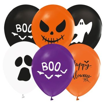 Halloween mix balloons 6x - 30 cm