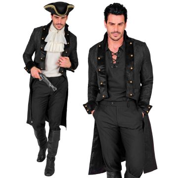 Victorian Coat for Men in Black