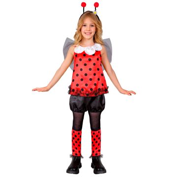 Sweet Ladybird Costume for Girls in Red