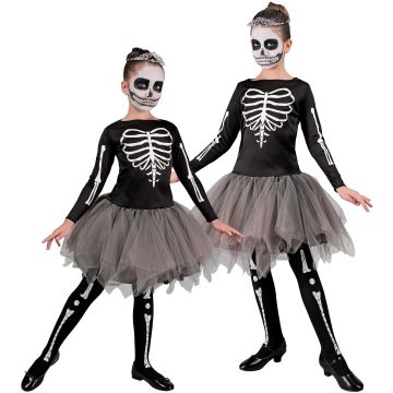 Ballerina Skeleton Costume for Girls