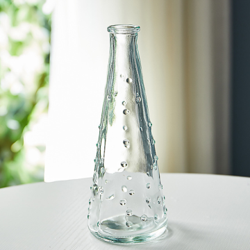 Raindrop glass vase - 18 cm