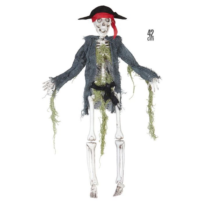 Pirate Skeleton with seaweed - 42 cm