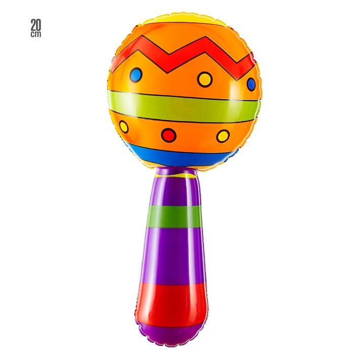 Mexican Inflatable Maracas with Sound - 20 CM