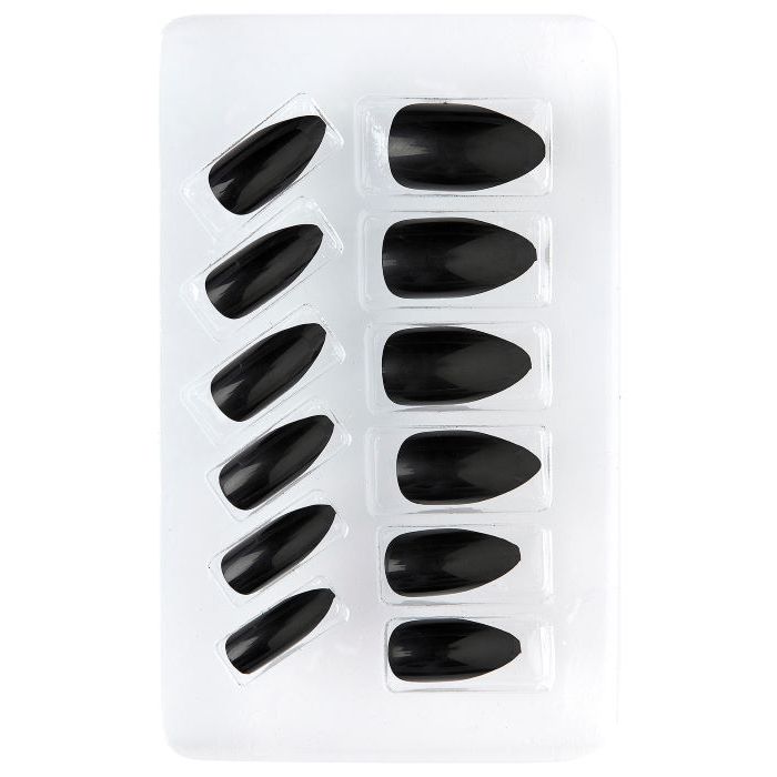 Black Self-Adhesive Fake Nails