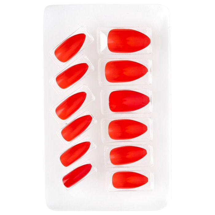Red Self-Adhesive Fake Nails