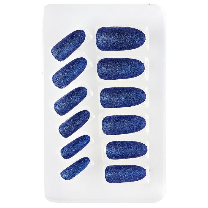 Blue Self-Adhesive Fake Nails