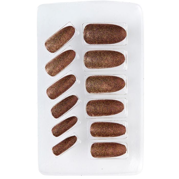Copper Self-Adhesive Fake Nails