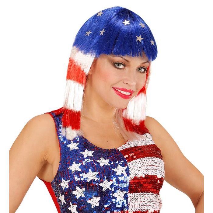Miss America USA Wig with stars