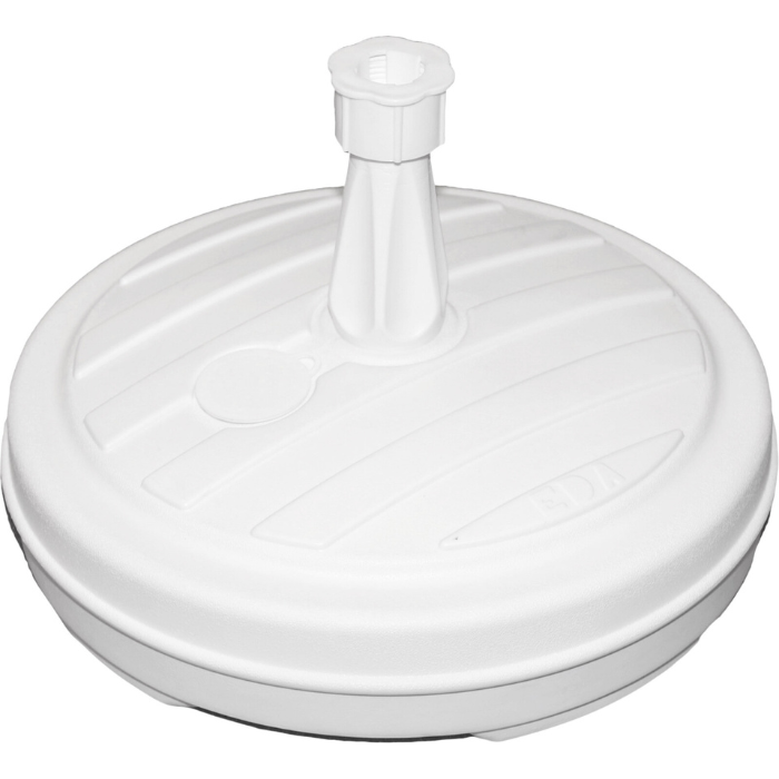 Hvid parasolfod til stænger 18-32 mm - 13 L