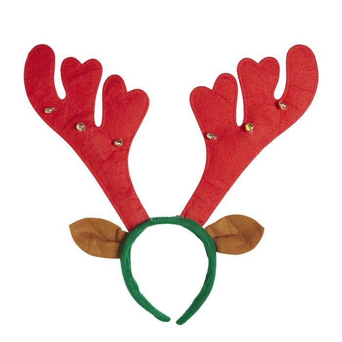 Reindeer antlers with bells 