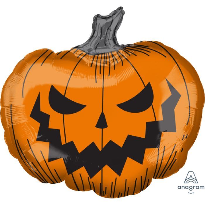 Evil Halloween Pumpkin Foil Balloon - 73 cm