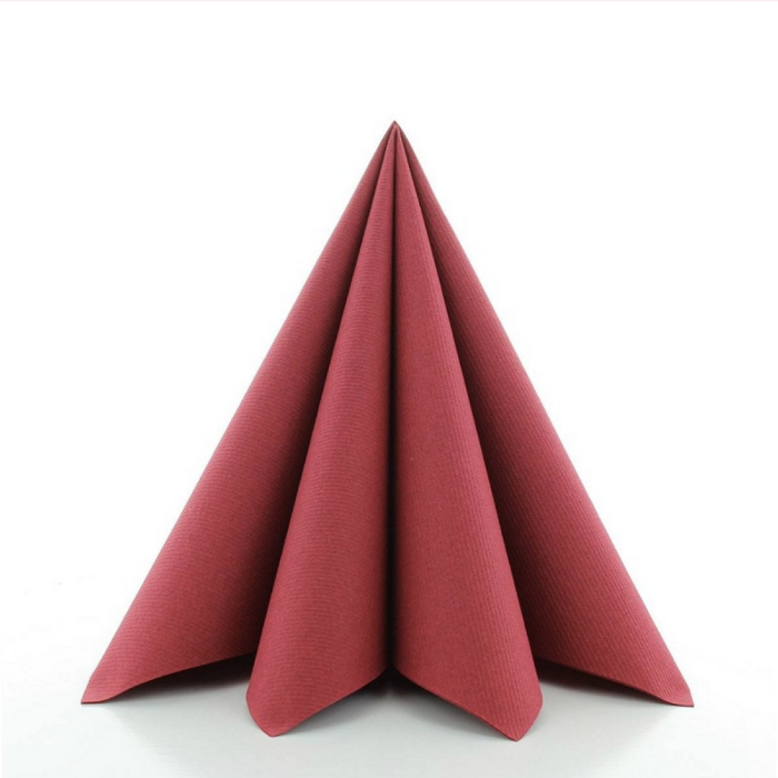 Luxury napkins burgundy 12x - 40x40 cm